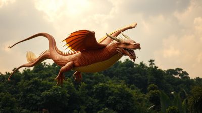 Naga Terbang dalam Seni Tradisional Naga Terbang dalam Seni Tradisional