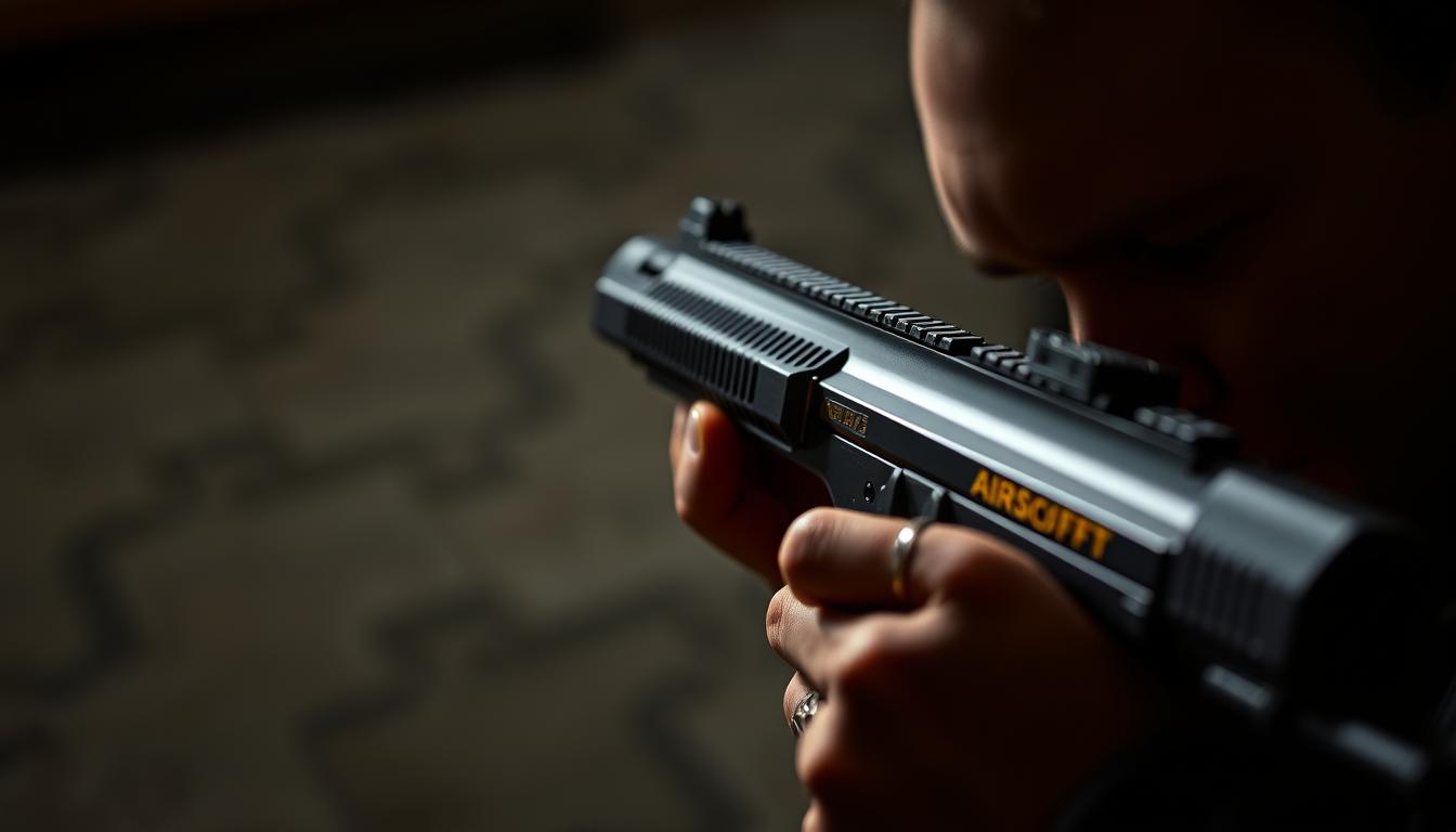 penembakan air softgun