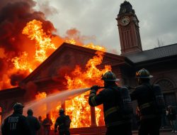 Statiun Duri Terbakar: Petugas Cepat Tanggap Padamkan Api